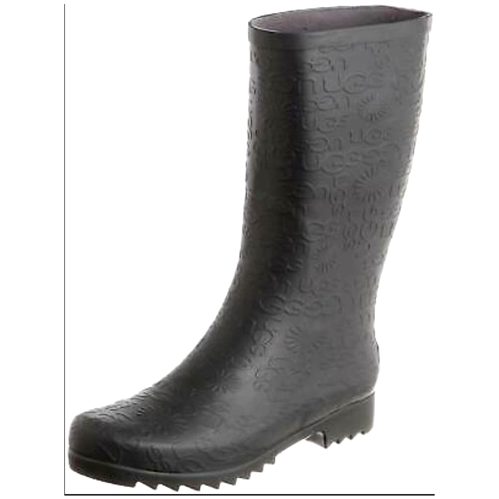 UGG WILSHIRE LOGO TALL RAIN BOOTS Size 5W